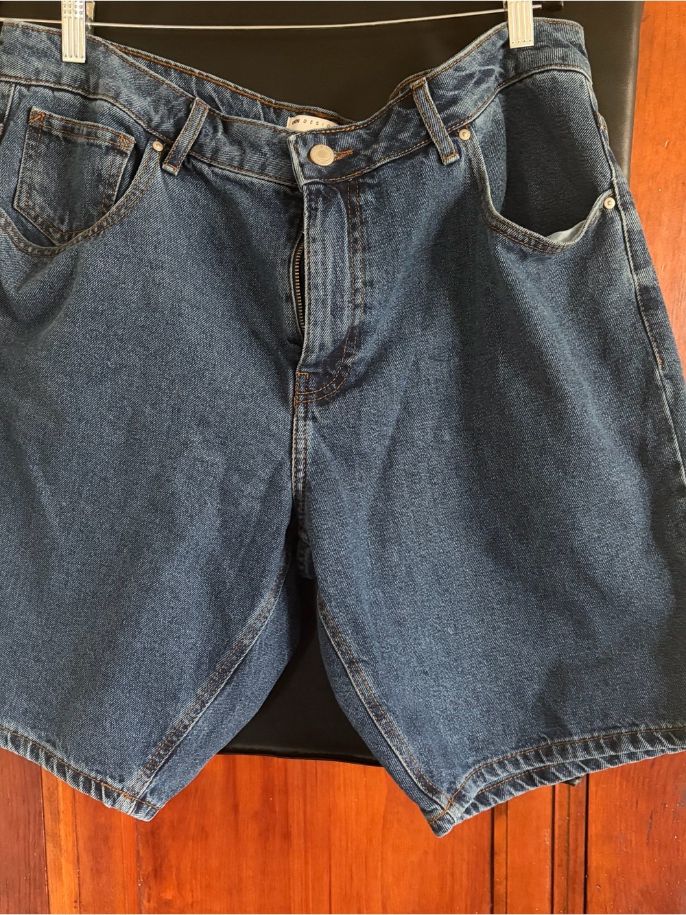 ASOS Men's Dark Blue Denim Shorts